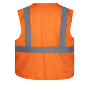 Chaleco de Seguridad de Malla de Alta Visibilidad con Bolsillos, Cumple con la Norma ANSI |   Chaleco Reflectante Transpirable |   Colores Personalizados Disponibles - Product Image 3
