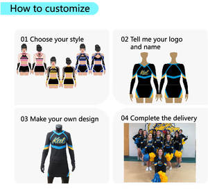 Groothandel Meisjes Cheerleader Uniformen Met Strass Lange Mouwen Ontwerp Bedrukt Sets Sublimatie Cheer Kleding - Product Image 6