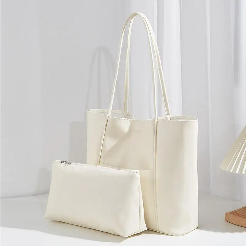 Benutzer definierte Logo Hot Sale Vegan Leder Handtasche Set Geldbörse und Handtaschen Umhängetaschen Einkaufstaschen für Damen