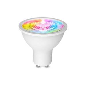 Tuya <span class=keywords><strong>Smart</strong></span> <span class=keywords><strong>GU10</strong></span> LED RGB C + W Lámparas regulables blancas para control de aplicación Bluetooth con vida inteligente para el hogar y el hotel Proyector alimentado por CA - Product Image 1