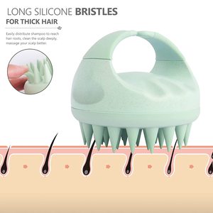 Peigne de Massage en Silicone pour la Tête <span class=keywords><strong>du</strong></span> Corps et <span class=keywords><strong>du</strong></span> Cuir Chevelu, Shampooing, Lavage des Cheveux, Douche, Bain, <span class=keywords><strong>Spa</strong></span>, Minceur - Product Image 3