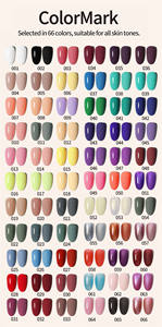 Kit de Esmalte de Uñas en Gel de 66 Colores, <span class=keywords><strong>Set</strong></span> Profesional de Gel de Color UV LED Removible para Arte de Uñas DIY, <span class=keywords><strong>Set</strong></span> de <span class=keywords><strong>Manicura</strong></span> de Larga Duración para Salón - Product Image 2