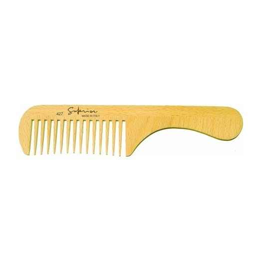 Nature Superior 427 Wood Comb with PC Handle Eco-Friendly Travel and Salon Hair Comb for Home Use Packaged in Box