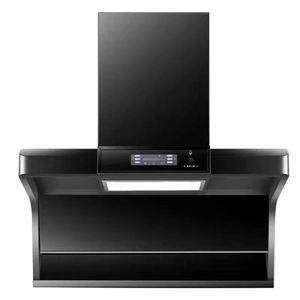 <span class=keywords><strong>Hotte</strong></span> <span class=keywords><strong>de</strong></span> cuisine murale en aluminium avec filtre à déflecteur d'aspiration supérieur, contrôlée par application, pour hôtels - Product Image 1