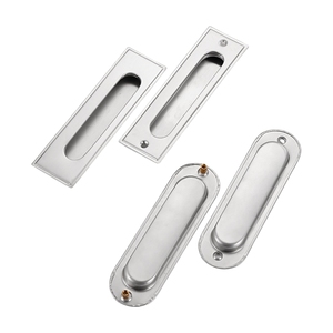 Poignée de porte d'armoire en acier inoxydable tiroir de garde-robe poignée cachée fente de porte affleurante poignée affleurante de porte plate coulissante - Product Image 4