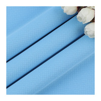T-shirt de sport en maille hexagonale 100 % polyester extensible, séchage rapide, évacuation de l'humidité, tissu tricoté, motifs abstraits, articles en stock