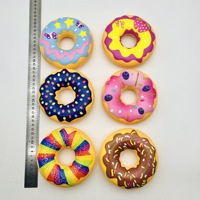Nouveau jouet anti-stress et gadget de décompression en forme de donut souple, simulation alimentaire, à rebond lent, très populaire sur internet