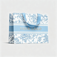 Sac de courses en carton ivoire recyclable avec logo personnalisé, imprimé à l'écran, avec poignée ruban dissimulée à l'intérieur, 190-230 g/m², pour cadeaux de luxe et artisanat