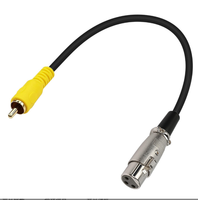 Kabel Audio Pro Grade 3Pin XLR Female ke Single Phono RCA Male Audio Shield Cable