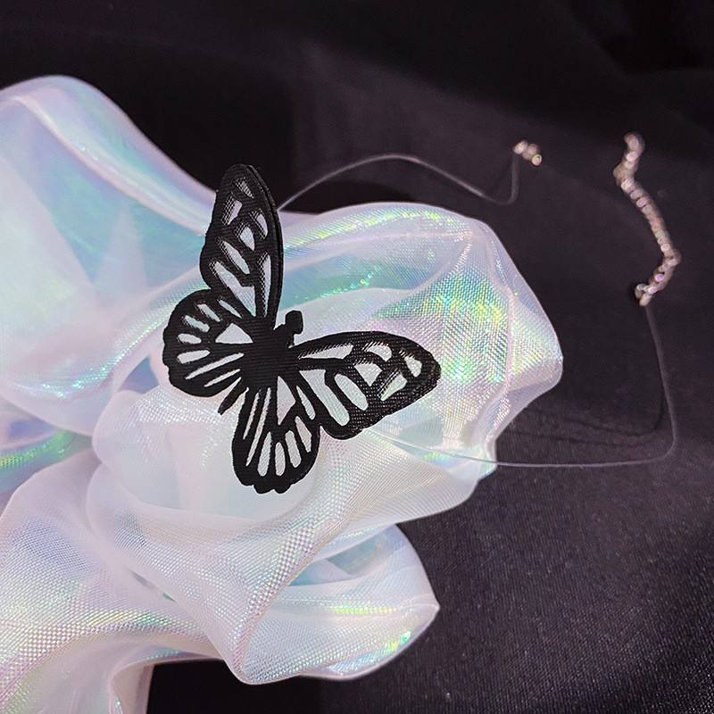 Invisible black fish line butterfly