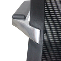 Chaise de bureau en maille de haute qualité avec dossier en forme de nœud, chaise de conférence et de réception, chaise d'ordinateur au design ergonomique, traitement électrolytique, style américain