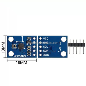 GY-273เข็มทิศอิเล็กทรอนิกส์ HMC5883L QMC5883L 3V-5V โมดูลสนามแม่เหล็กสามแกนเซ็นเซอร์เข็มทิศเข็มทิศ - Product Image 2