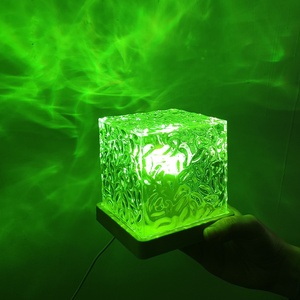Dynamic Ocean Water Wave Effect <b>Remote</b> <b>Control</b> Table Lighting Ceiling Projector Night Light Color Changing Crystal Ripple Lamp - Product Image 3