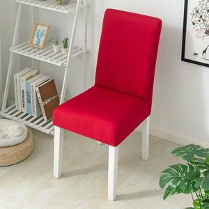 Basit Modern ev yemek sandalyesi Slipcover yarım paket streç Polyester kapak aşınmaya dayanıklı ve toz geçirmez - Product Image 3