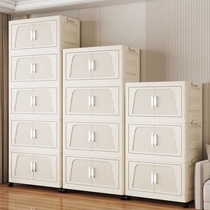 GREENSIDE Armario de Plástico para Ropa y <span class=keywords><strong>Juguetes</strong></span>, Estilo Europeo, Sin Instalación, para Interiores y Exteriores, de 0-5L de Capacidad - Product Image 1