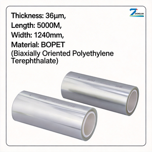 <span class=keywords><strong>Film</strong></span> transparent, <span class=keywords><strong>film</strong></span> BOPET, 36 μm, <span class=keywords><strong>film</strong></span> plastique en polyester, protège les objets des dommages causés par les rayons ultraviolets - Product Image 1