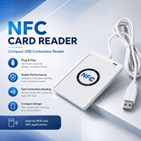 Lector de Tarjetas Inteligentes USB ACR 122U 13.56 MHz RFID, Lector de Etiquetas NFC, Lector de Etiquetas de Redes Sociales, Lector Sin Contacto