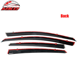 Viseras para ventanas de policarbonato con moldura cromada para Nissan Altima 13-18, juego de 4 piezas - Product Image 5