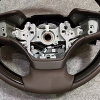 Volant personnalisé en cuir noir piano pour Lexus LS ES LS350 LS500 LS500h XF50 ES200 ES260 ES300h XZ10