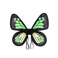 Green Calico Butterfly Fairy Wings