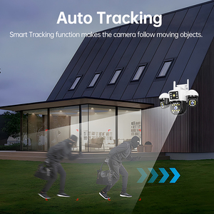 מצלמת אבטחה חיצונית Nighthawk Vision 9MP עם שלוש עדשות, 5G Wifi, ראיית לילה בצבע מלא, זיהוי תנועה מבוסס בינה מלאכותית, מערכת מצלמות CCTV - Product Image 4