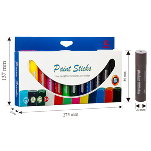 Palette de peinture pour le visage et le corps <span class=keywords><strong>Cryon</strong></span>, 12 pièces, professionnelle, végane, arc-en-ciel, pour le maquillage des enfants, 2026 - Product Image 2