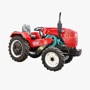 Petit tracteur agricole mini tracteur 25hp 30hp 35hp 40hp avec chargeur frontal et tractopelle en vente