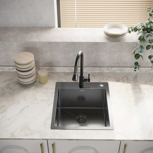 Xách Tay 304 Thép Không Gỉ Chìm 20Inch Vuông Top Lõm Nhỏ Máy Trạm Nhà Bếp Thanh Bồn Rửa Cho Khách Sạn Thanh Anh Chuẩn Bị Rv - Product Image 6