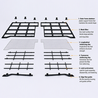 Grille inférieure anti-insectes ABS pour BYD Song L 2024, 2 pièces, protection de grille de radiateur avant