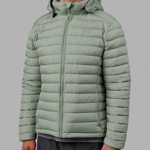 Veste matelassée en nylon pour homme, en duvet de canard, pour l'hiver, en tissu canvas, veste matelassée pour homme - Product Image 4