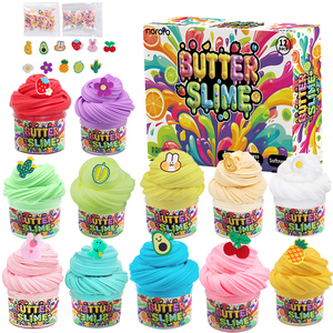 12 Pcs Clay <b>Slime</b> DIY Modeling Stress Relief Toys Fluffy Cloud <b>Slime</b> Butter DIY Making Kit <b>Slime</b> - Product Image 2