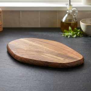 Planche à découper en bois d'acacia, forme rectangulaire, qualité alimentaire, résistante à l'eau, antidérapante, 2,0 cm, passe au lave-vaisselle - Product Image 1