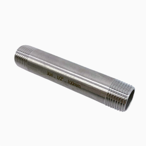 Raccord de tuyauterie long en acier inoxydable à double filetage mâle, classe 150 DN6-DN40, avec trou de montage pour tuyauterie de piscine - Product Image 2