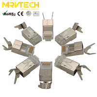 Precio de fábrica Cat6 Cat5 Shield Ethernet UTP FTP STP RJ45 Lan Modular Network Crystal Connector OEM Service IP67 Automotive Male