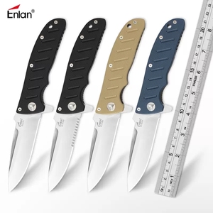 Enlan Abeille EL-01 série classique tactique couteau pliant 8CR13mov lame G10 poignée camping chasse extérieure EDC outils - Product Image 1