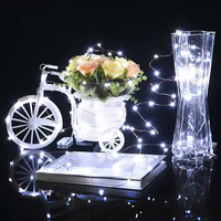 Guirlande lumineuse LED multifonctionnelle à étoiles scintillantes, à cœurs de cuivre, à intensité variable, fonctionnant sur piles, pour mariage, Noël, coffret cadeau