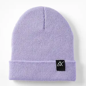 Casquettes en tricot d'hiver en coton 100% avec logo brodé personnalisé, nouveau design, couleur unie, pour hommes <span class=keywords><strong>et</strong></span> femmes, avec motif de nœuds de dessin animé - Product Image 5