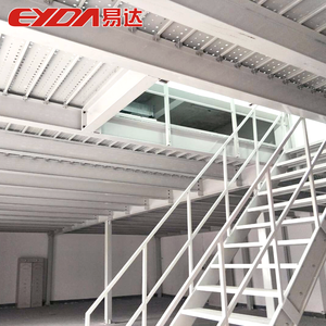 מותאם אישית מחסן מחסן מדפי מתכת ביניים מדפי מתכוונן עליית גג קומת משרדים - Product Image 6