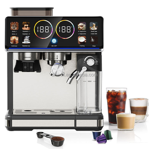 Cafetera Espresso y Capuchino Semiautomática Comercial Anwell Italiana de 20 Bares con Pantalla Táctil Digital para Cafetería/Negocio - Product Image 6