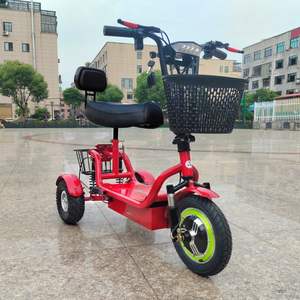 Mini scooter électrique à trois roues et panier avant et siège de haute qualité pour adultes - Product Image 3