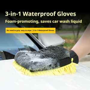 Gants <span class=keywords><strong>de</strong></span> <span class=keywords><strong>lavage</strong></span> <span class=keywords><strong>de</strong></span> <span class=keywords><strong>voiture</strong></span> imperméables double face personnalisables à bon prix, séchage rapide, sans rayures, en <span class=keywords><strong>microfibre</strong></span> - Product Image 4