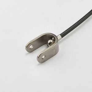 سلك مغلف بالنايلون الأسود 4.0 مم مع طرف على شكل حرف U للاستخدام في صالات الألعاب الرياضية، وصلة شوكة على شكل حرف U لكابلات الجيم - Product Image 3