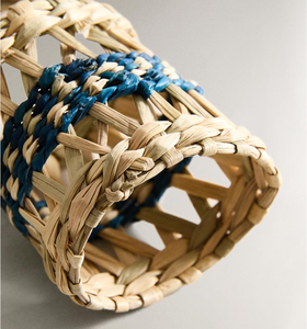 Meilleures ventes Anneaux de serviette en jacinthe d'eau Charmant rustique Écologique Décoration de table en osier pour mariage Vacances ou dîner quotidien - Product Image 4