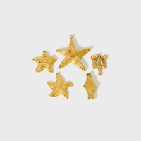 Accessoires de bijoux personnalisés DIY, pendentifs étanches en acier inoxydable, scorpion, marteau, étoile de mer, breloques pour femmes