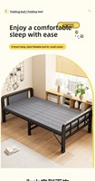 Lit simple pliable 1,5 m pour usage domestique, lit d'appoint temporaire pour adulte 1,2 m, lit simple en fer pour dortoir, chambre principale, location, pliable