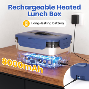 Boîte à lunch électrique chauffante, boîte à lunch auto-chauffante, acier inoxydable 304, grande capacité, boîte à lunch électrique - Product Image 2