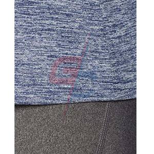 Camiseta de manga corta con cuello en V elástica informal para mujer, camisetas sin mangas de tela transpirable, ropa de Fitness para entrenamiento, gimnasio, ropa de Fitness - Product Image 5