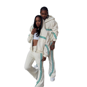 Completo da <span class=keywords><strong>uomo</strong></span> KY due pezzi: <span class=keywords><strong>giacca</strong></span> con cerniera a righe stampate e pantaloni, <span class=keywords><strong>tuta</strong></span> casual streetwear - Product Image 4