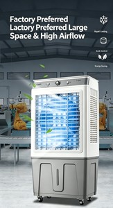 Ventilador de Enfriamiento de Agua <span class=keywords><strong>Evaporativo</strong></span> Mecánico OEM ODM, Portátil, con Tanque de Agua Grande de 35L, 3 Velocidades de Viento, para Apartamentos, Talleres, Tiendas - Product Image 5