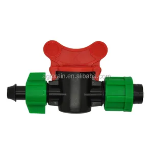 16mm druppelirrigatie tape afname klep van zacht PE pijp tape starter valve voor irrigatie OV0217 50 stks/pak